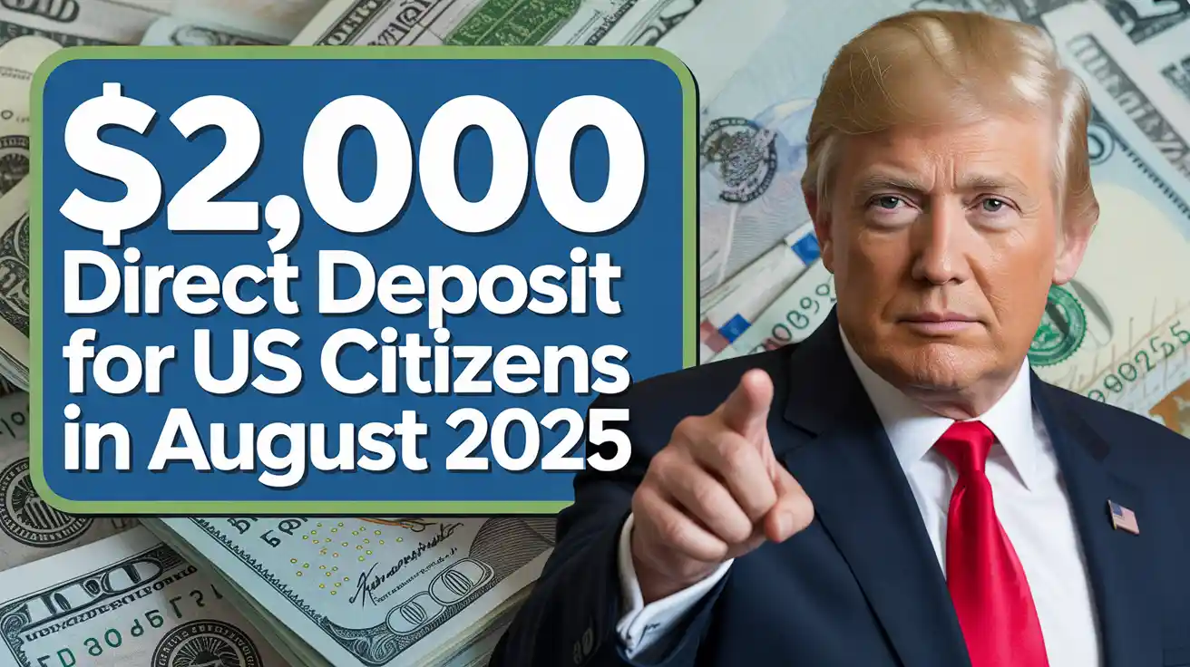 $2000 Direct Deposit For US Citizens in August 2025 Eligibility Payment Dates irs instructions